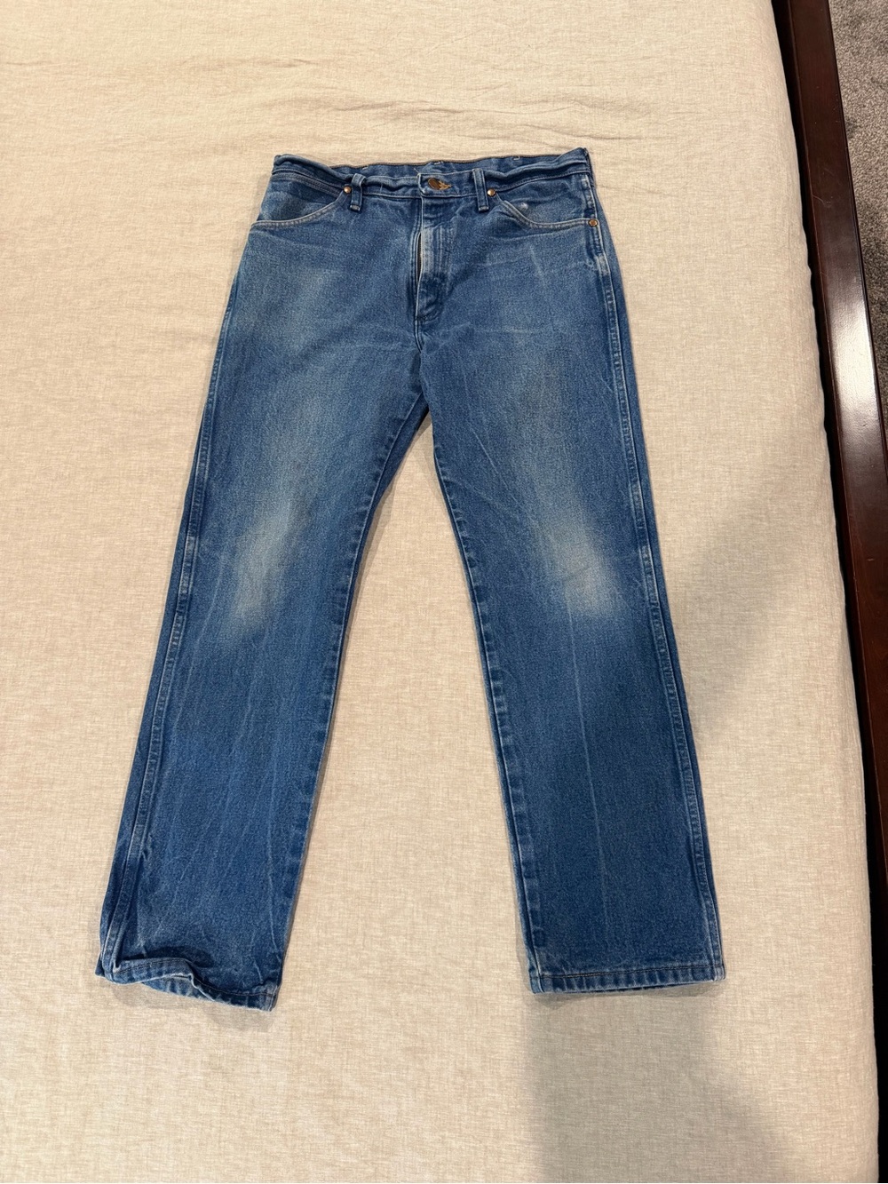 Wrangler Blue Straight-Leg Jeans 13MWZ 34x32